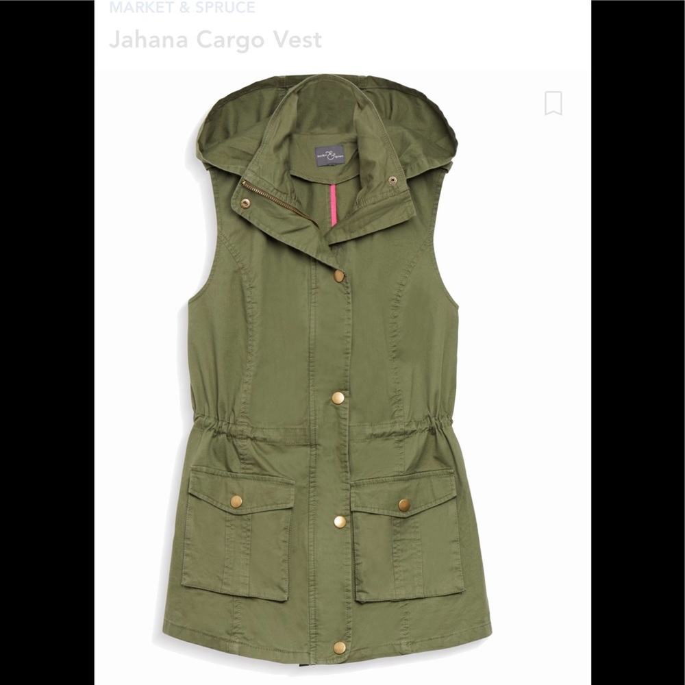 41 Hawthorn Olive Green Hooded Utility Vest